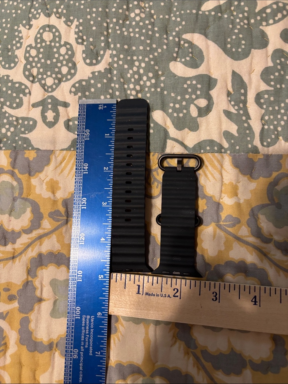 Black Silicone Apple Watch Band